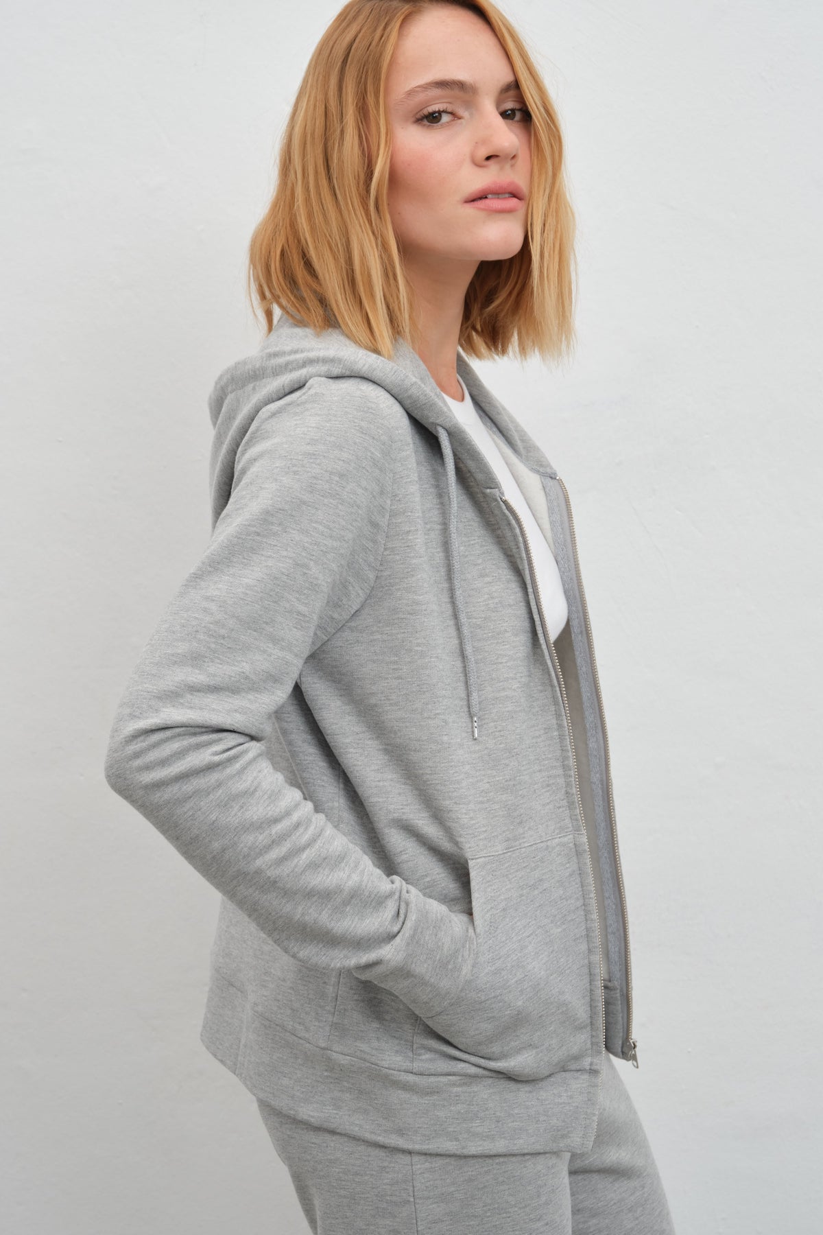 SuperSoft Full-Zip Unisex Hoodie in Modal Fleece