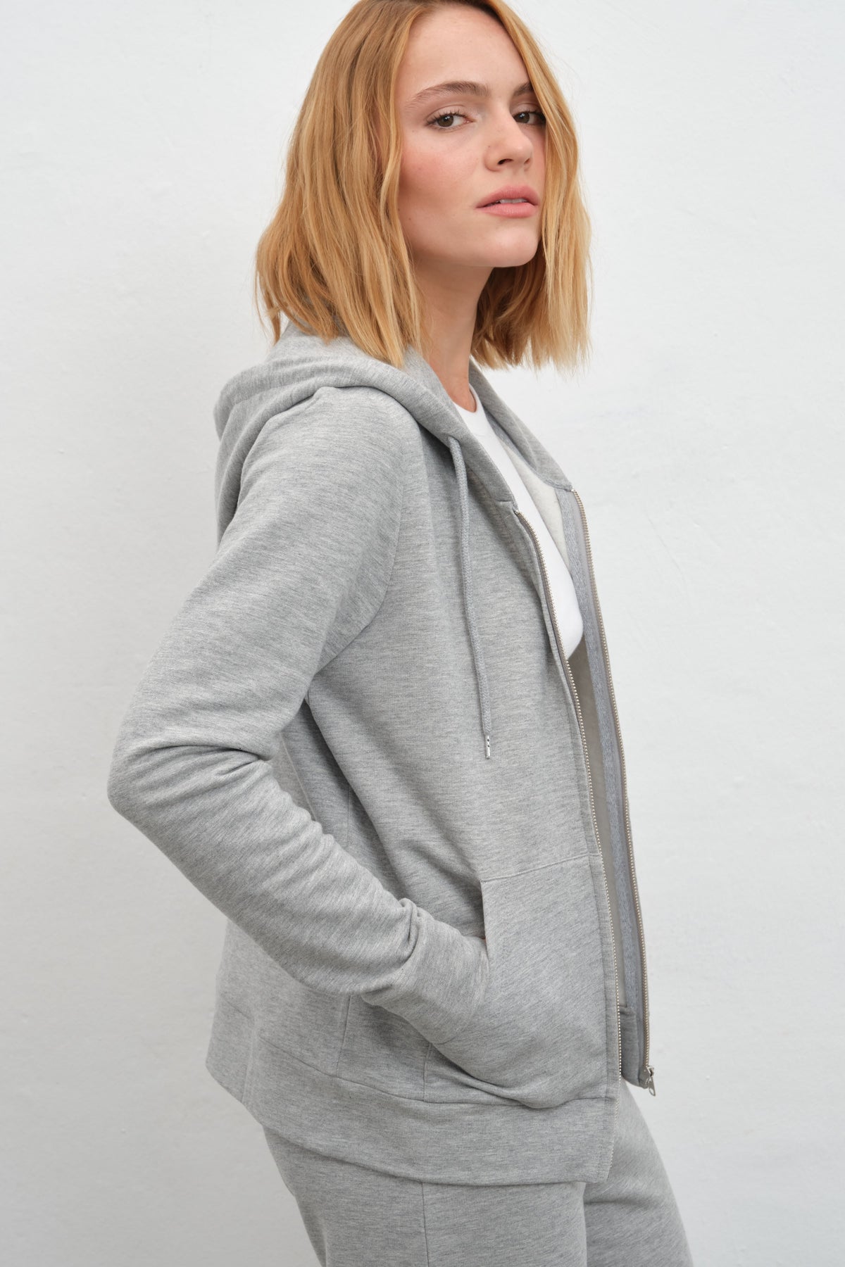 SuperSoft Full-Zip Unisex Hoodie in Modal Fleece