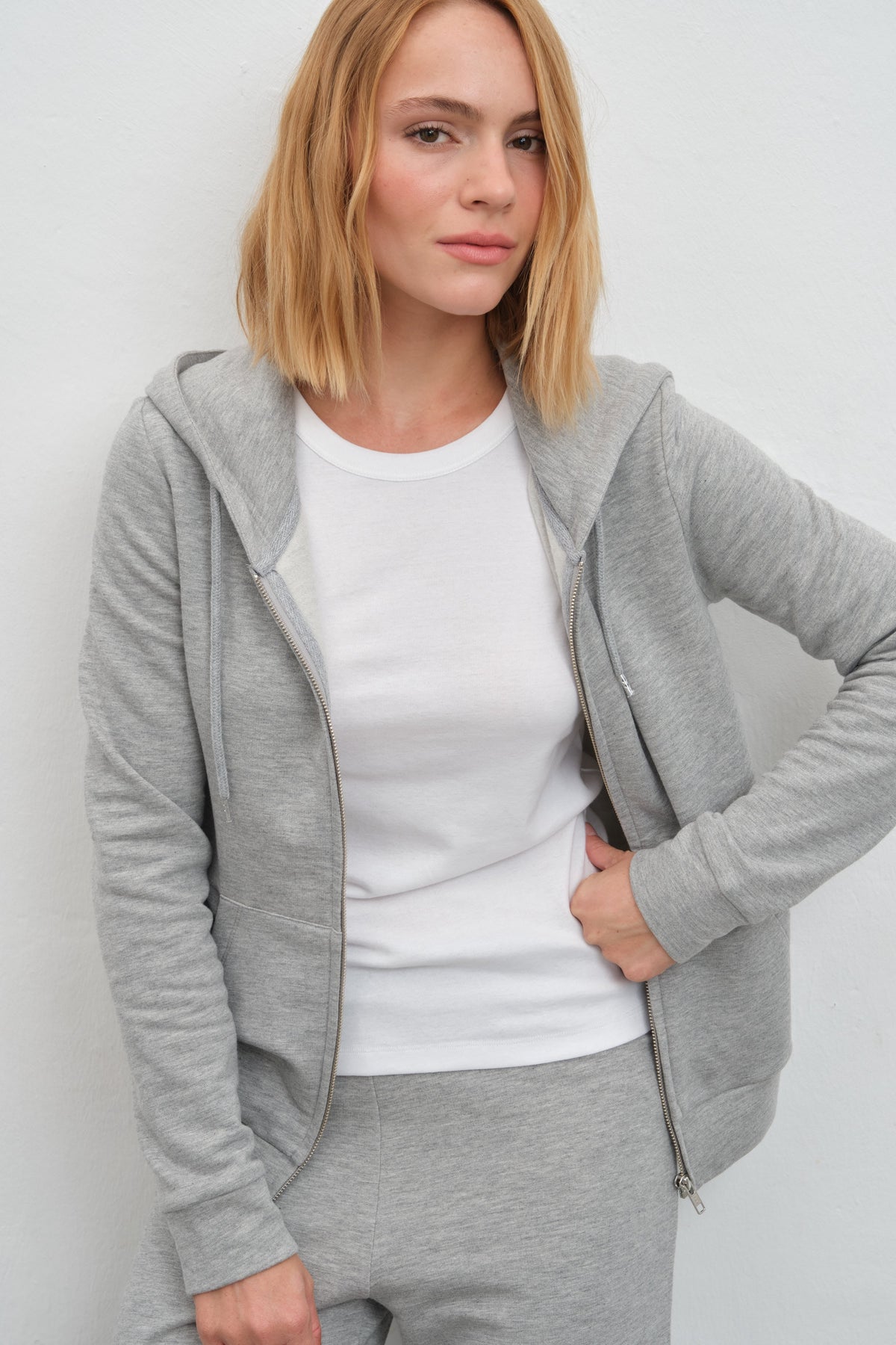 SuperSoft Full-Zip Unisex Hoodie in Modal Fleece