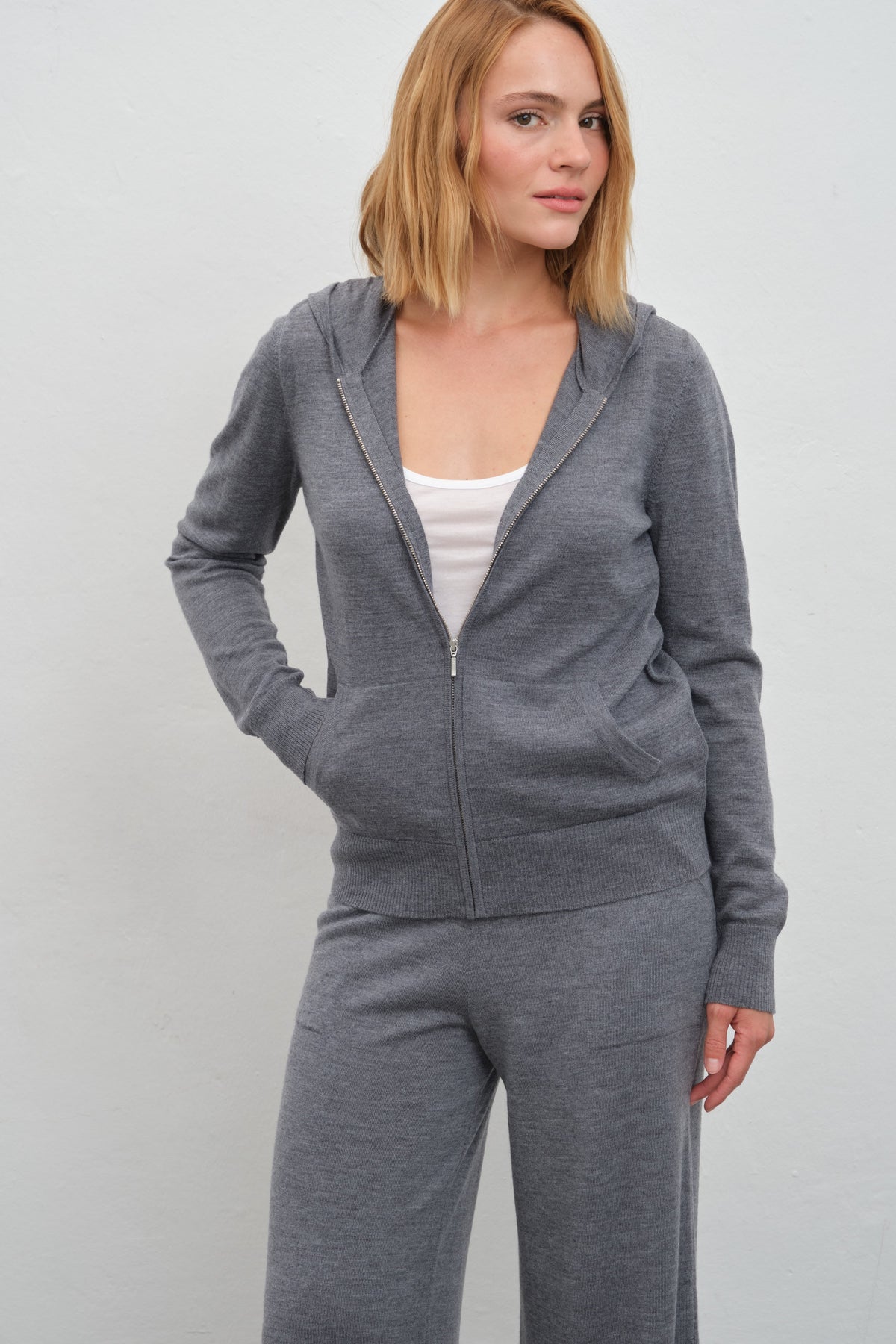 Lightweight Merino Full-Zip Hoodie