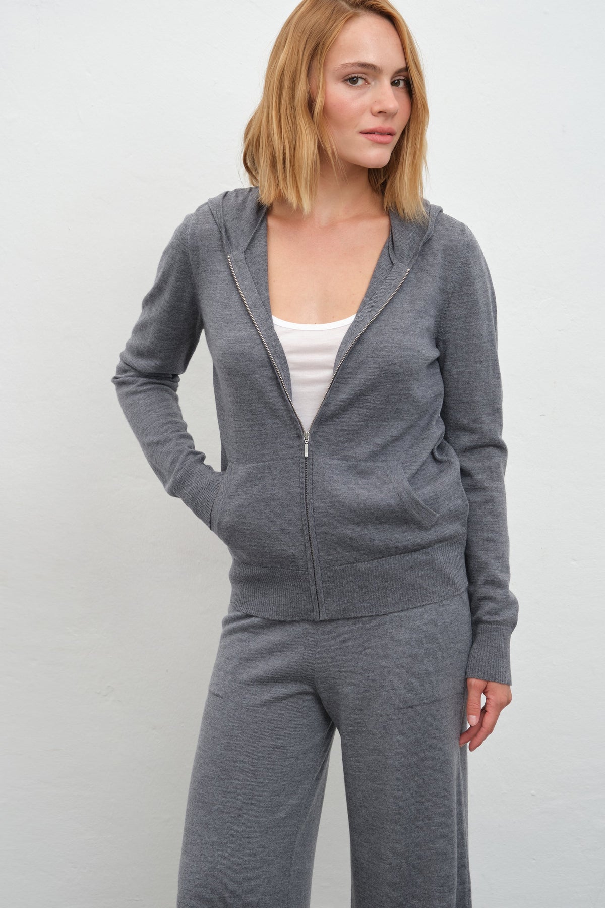 Lightweight Merino Full-Zip Hoodie