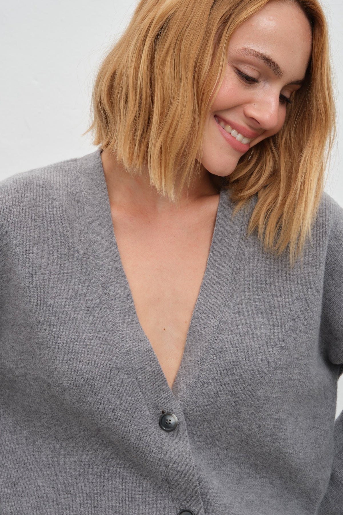 Merino Ribbed Cropped Cardigan
