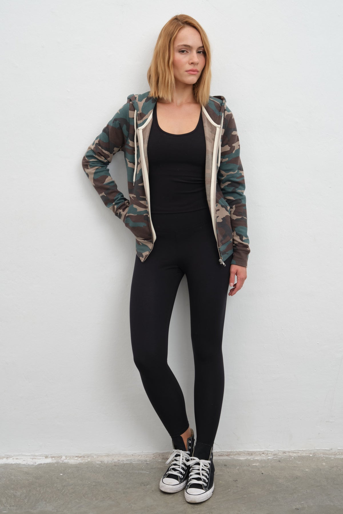 Athletics Leggings in Pima Cotton-Modal Blend