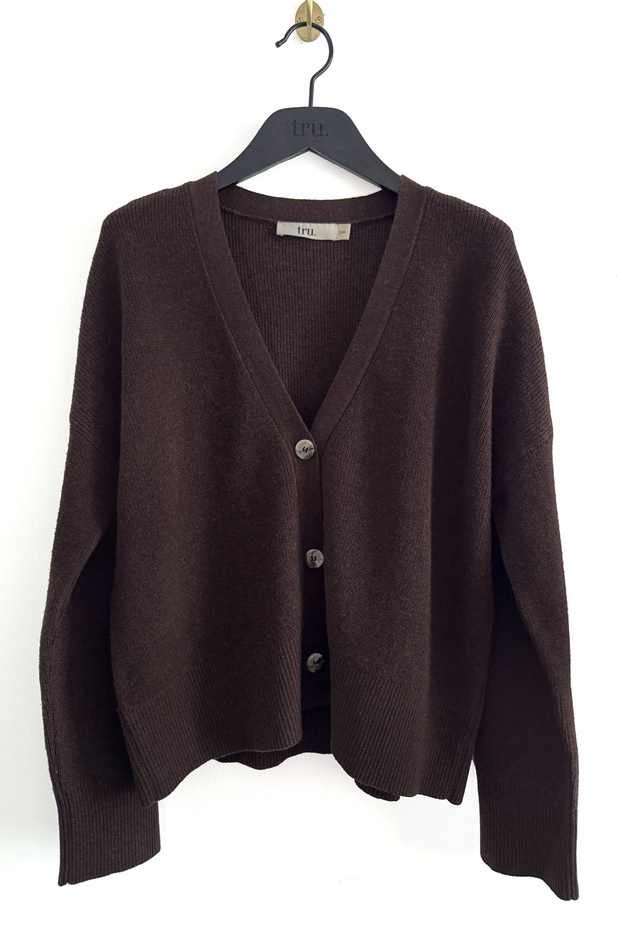 Crop Merino Cardigan