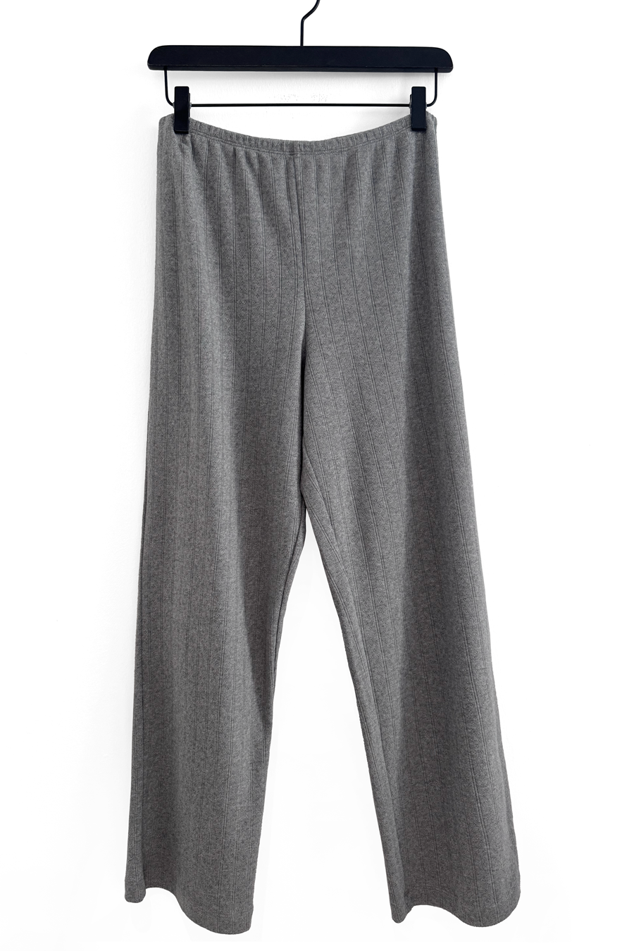 Pointelle Cotton Crop Flare Pants