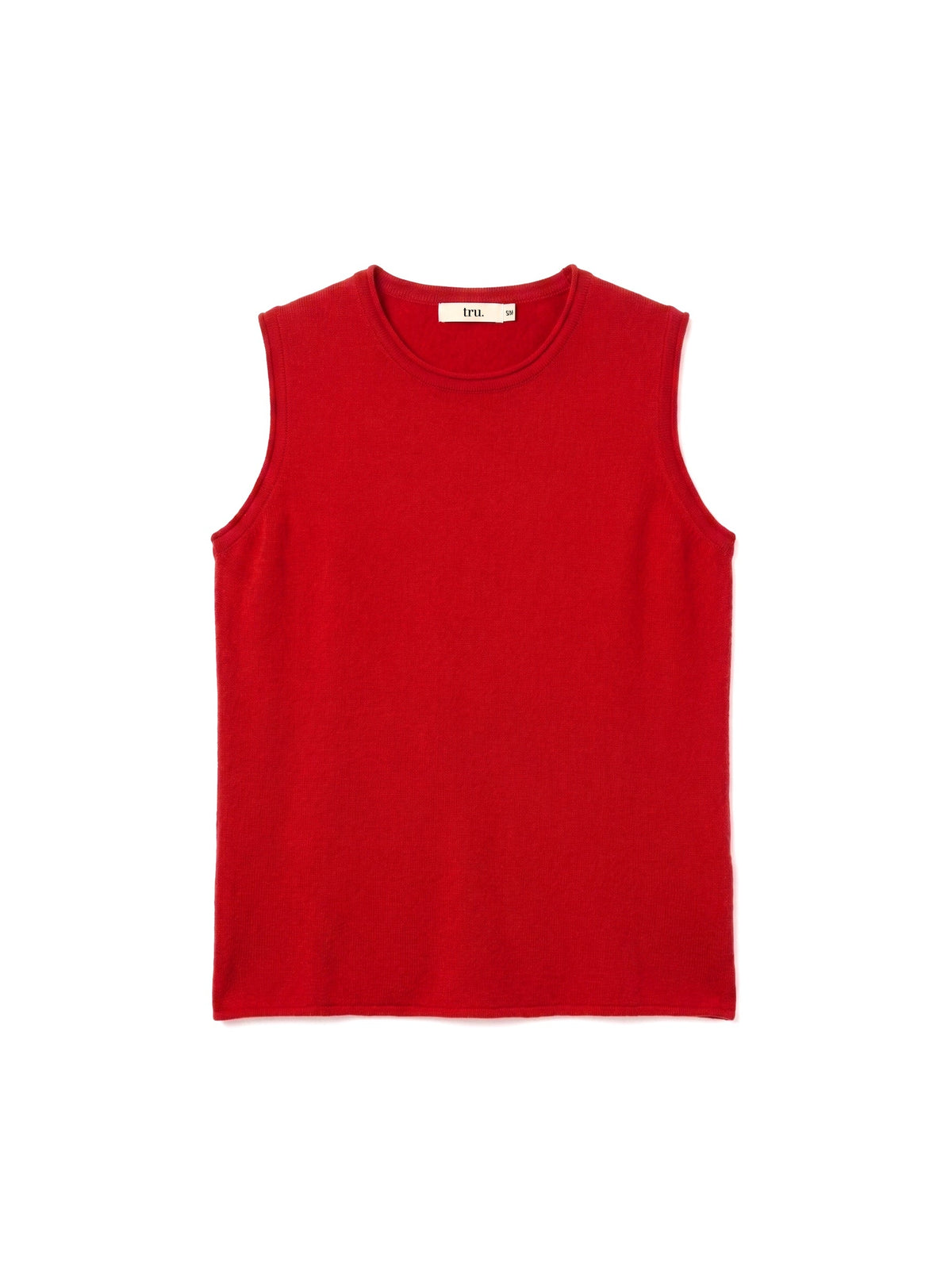 Lightweight Knit Muscle Tee in Cotton/Linen Blend