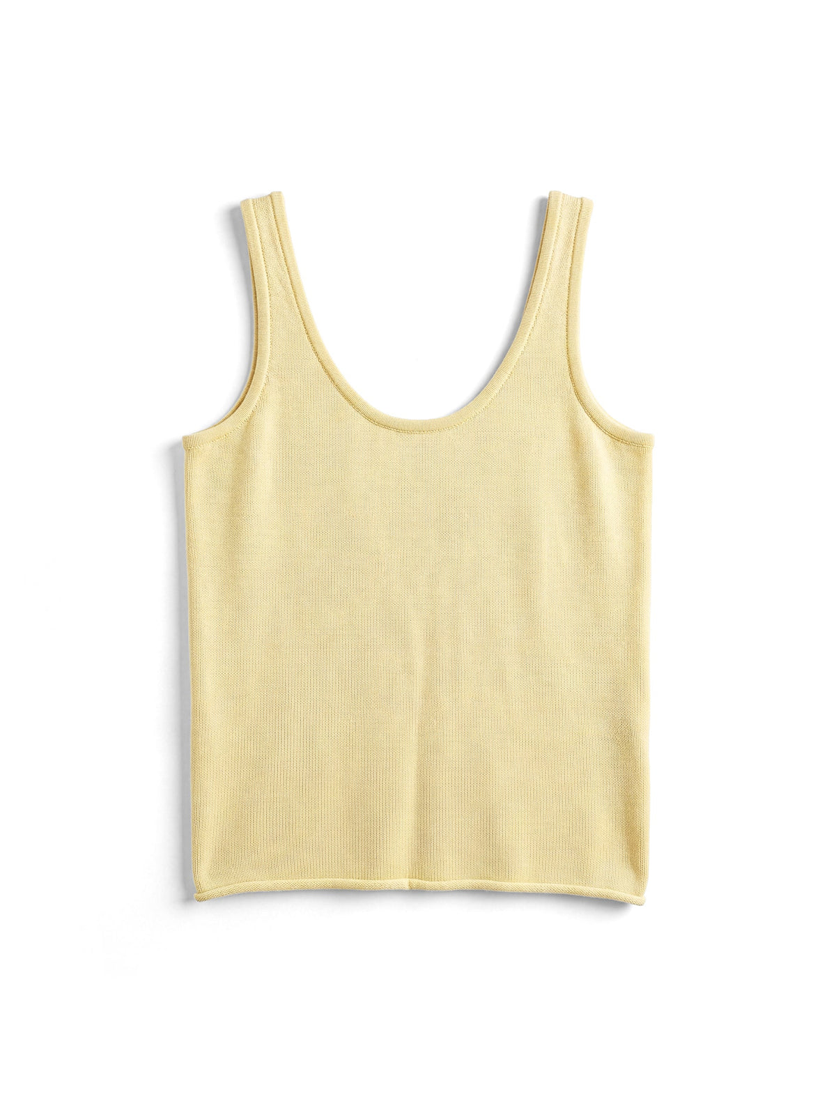 Scoop Back Knit Tank Top in Cotton/Modal Blend