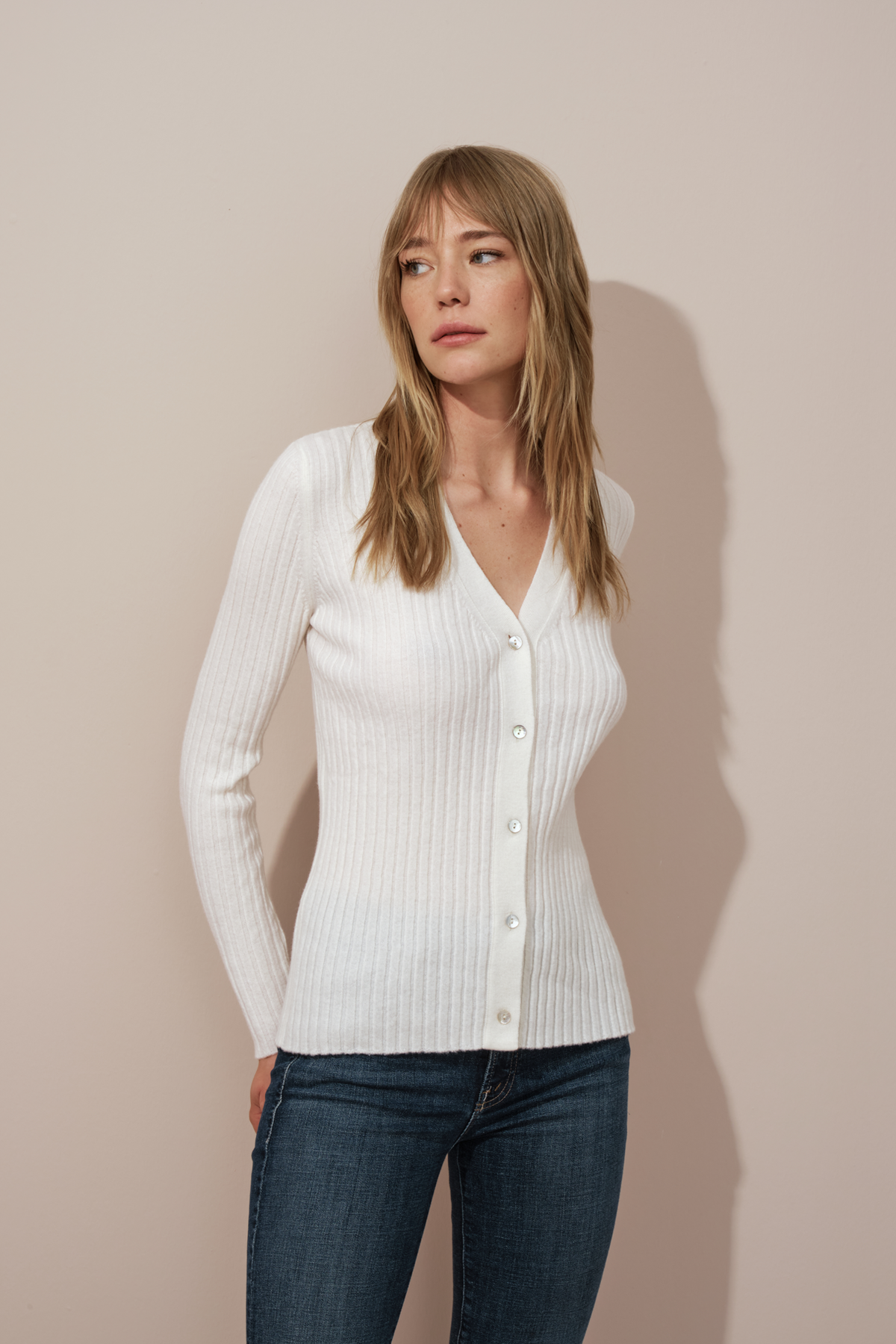 Ribbed Merino Cardigan