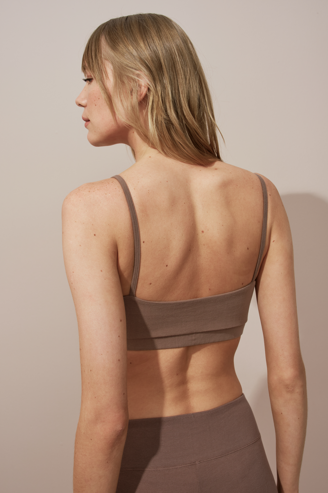 Sports Bra in Brushed Cotton