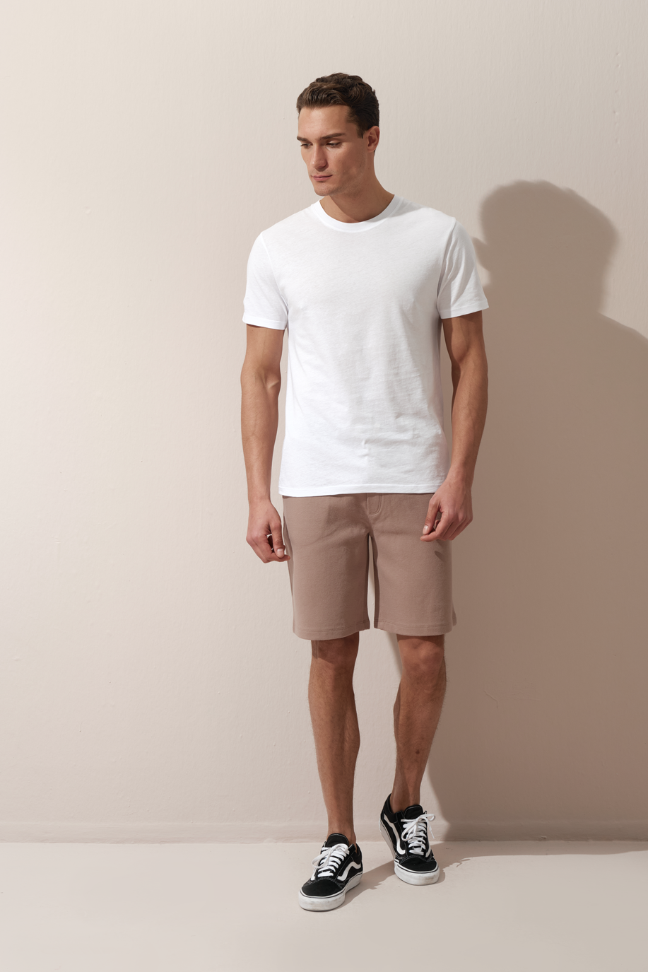 Sweat-Shorts in Brushed Interlock Cotton