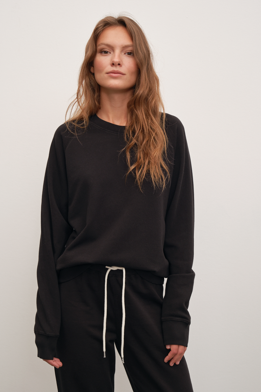 Garment-Dyed Raglan Sleeve Sweatshirt