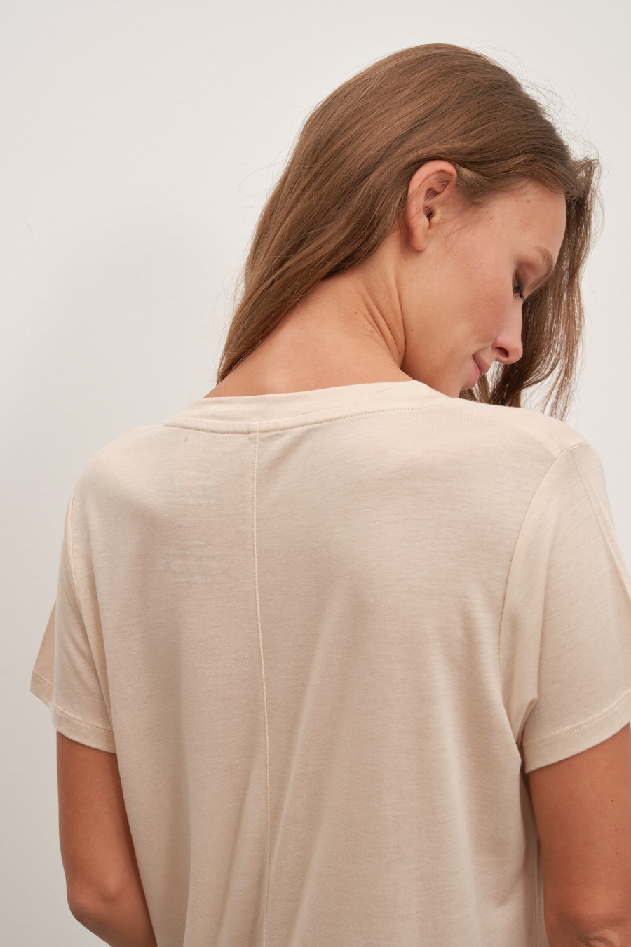 V Neck T-shirt in Lyocell (TENCEL™)