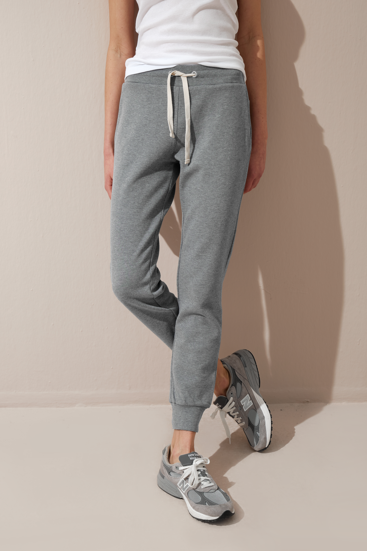 Joggers in Brushed Interlock Cotton